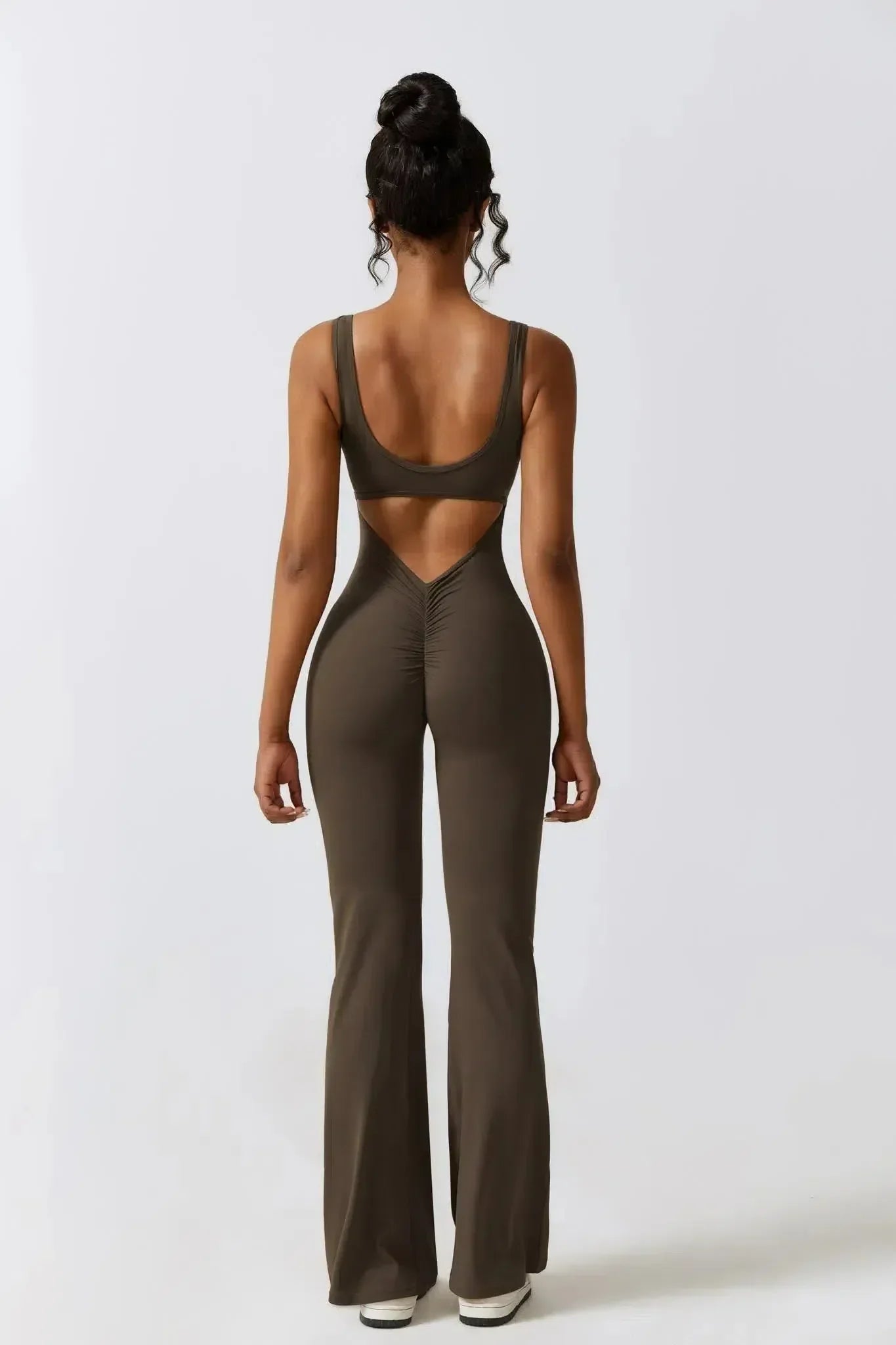 Circe – Sleeveless fit– Activewear jumpsuit-10174779425095-Ivory Ombre