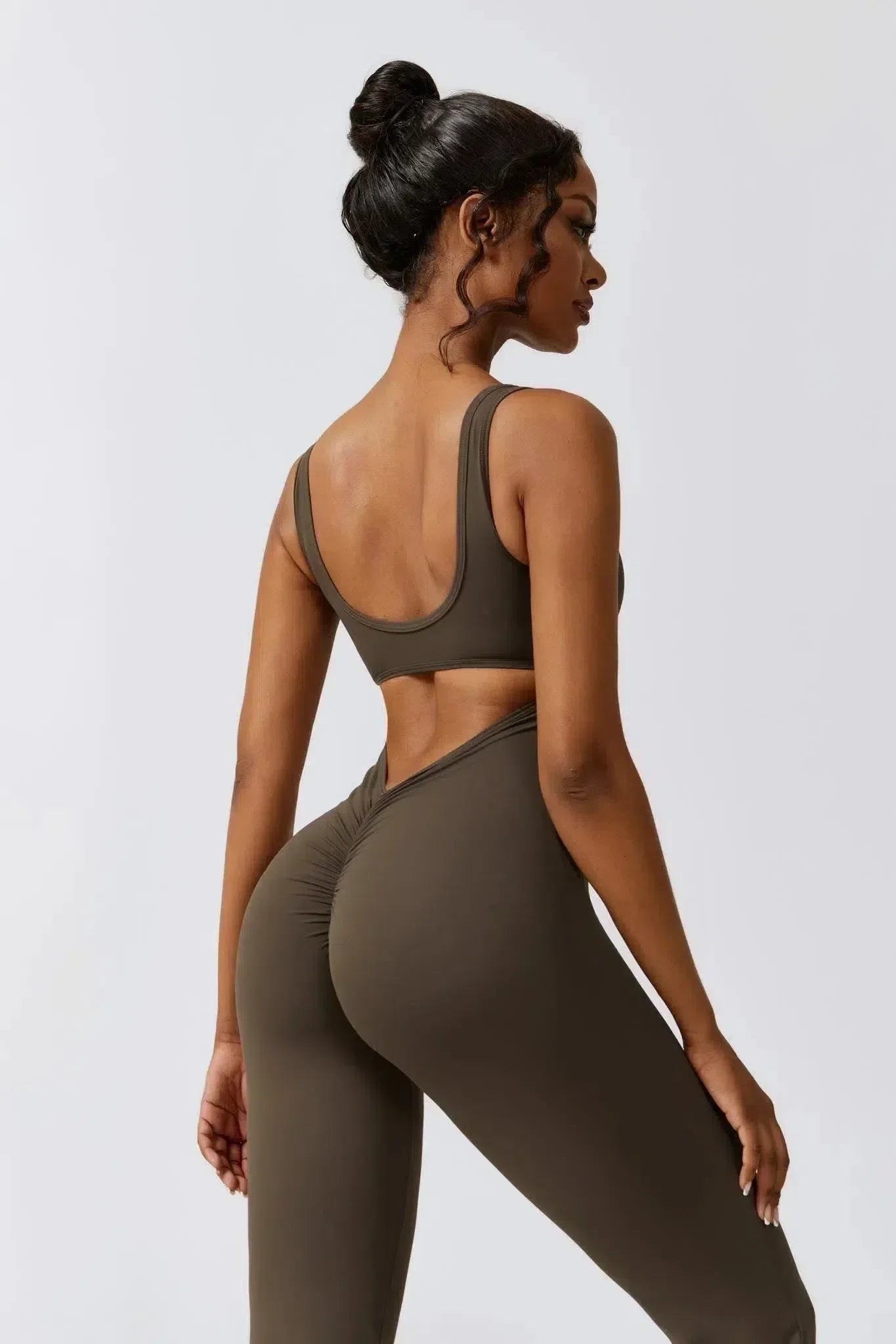 Circe – Sleeveless fit– Activewear jumpsuit-10174779425095-Ivory Ombre
