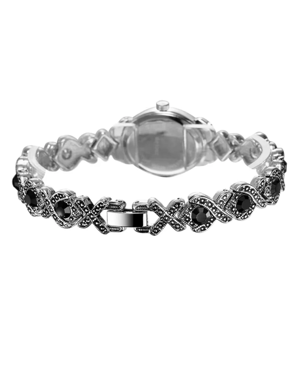 Clessidra – Intricate scrollwork bracelet – Vintage watch-10173356507463-Ivory Ombre