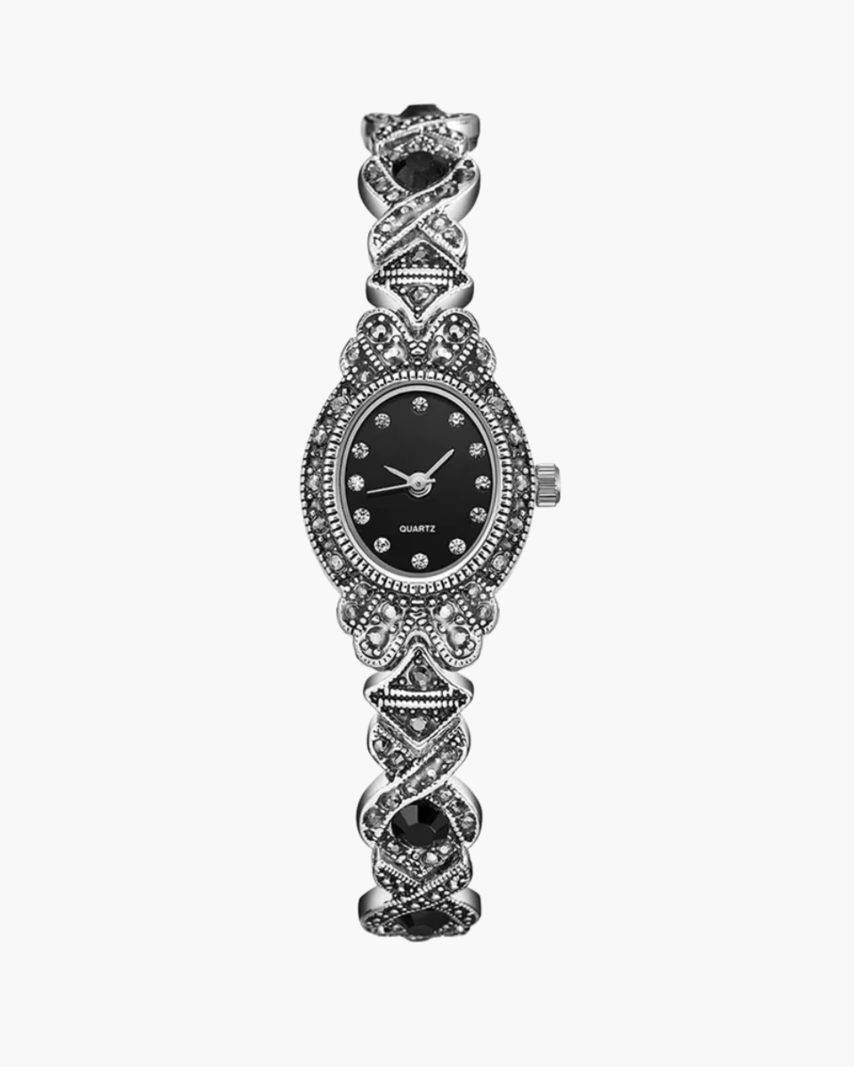Clessidra – Intricate scrollwork bracelet – Vintage watch-10173356507463-Ivory Ombre