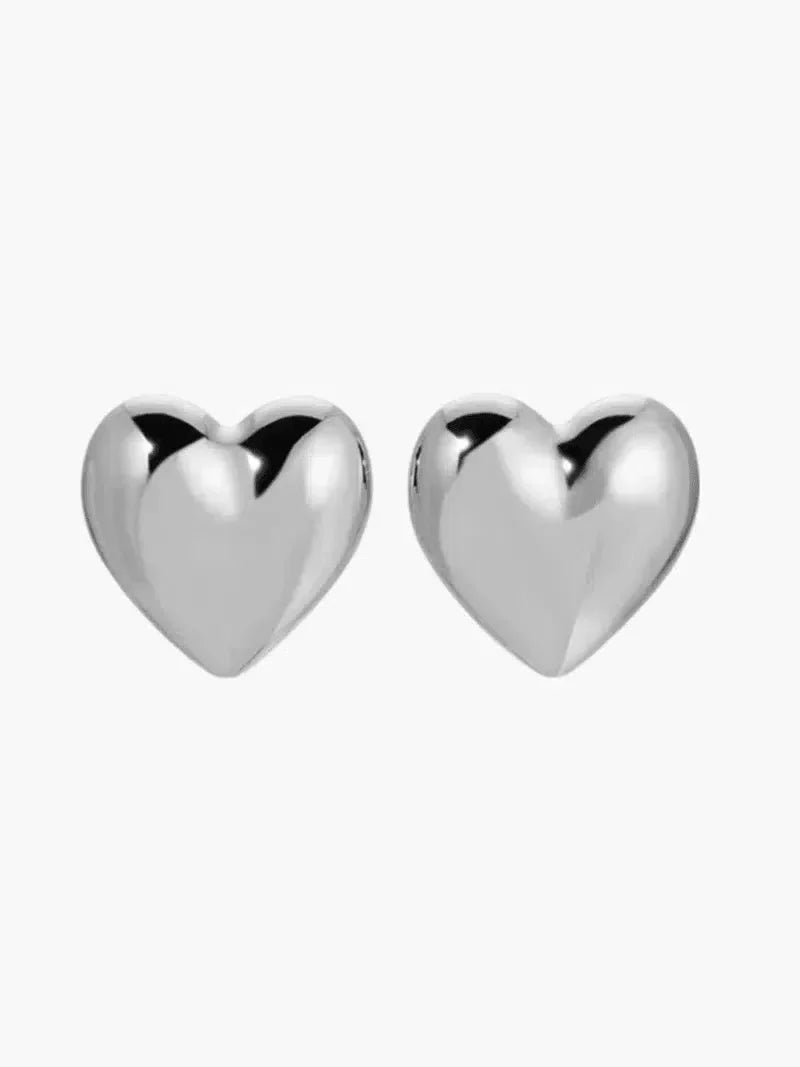Cuore – Chunky design – Heart earrings-10173354541383-Ivory Ombre