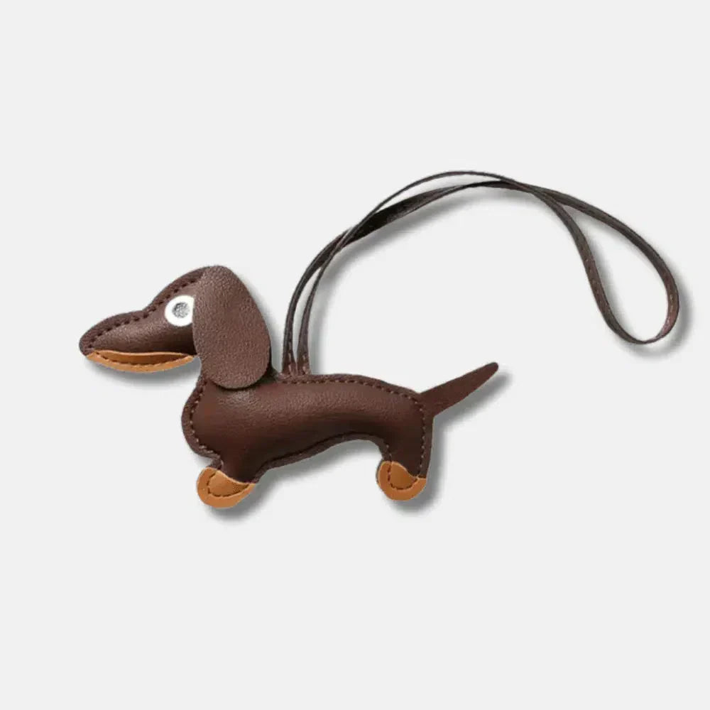 Dachshund – Playful dachshund design – Bag charm-10174669390151-Ivory Ombre