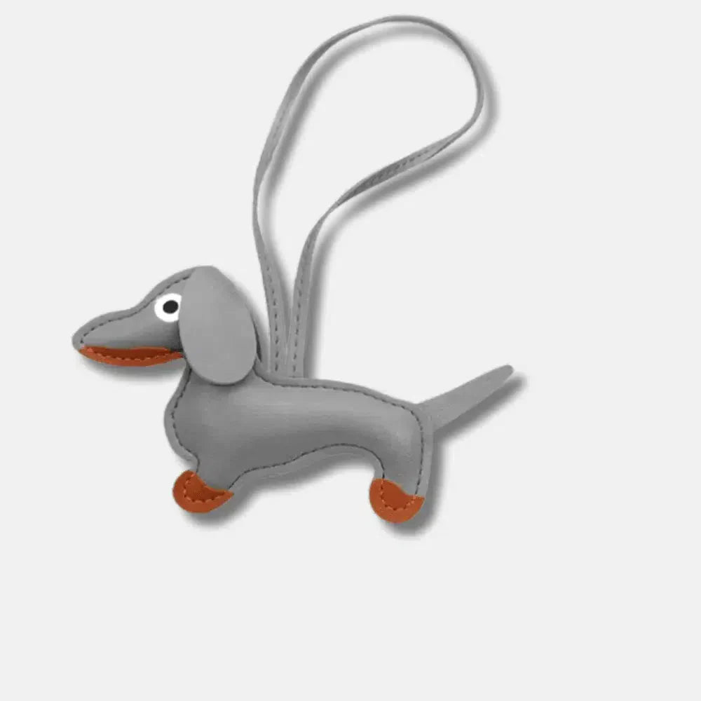 Dachshund – Playful dachshund design – Bag charm-10174669390151-Ivory Ombre