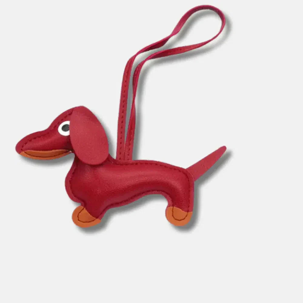 Dachshund – Playful dachshund design – Bag charm-10174669390151-Ivory Ombre