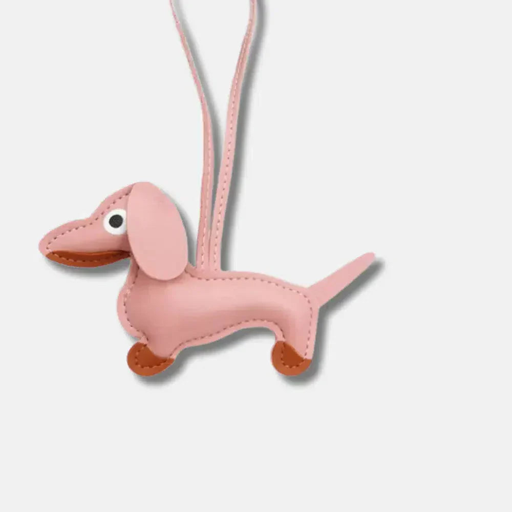 Dachshund – Playful dachshund design – Bag charm-10174669390151-Ivory Ombre