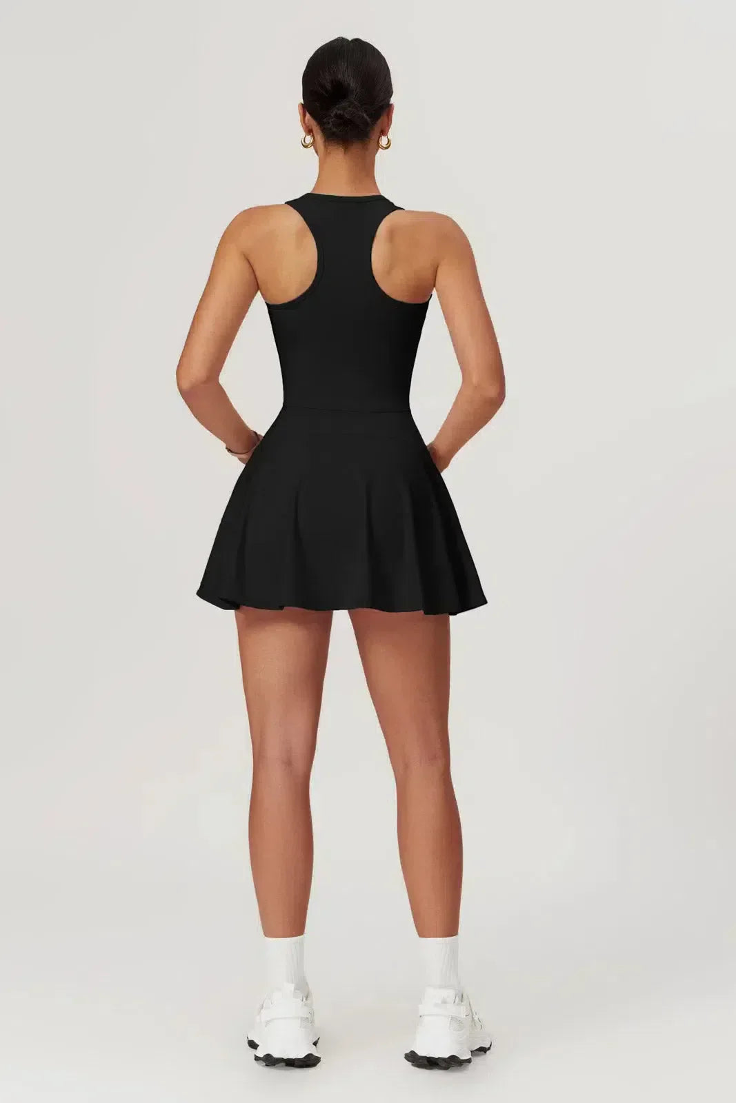Delphine – Built-in shorts – Active mini dress-10174780047687-Ivory Ombre