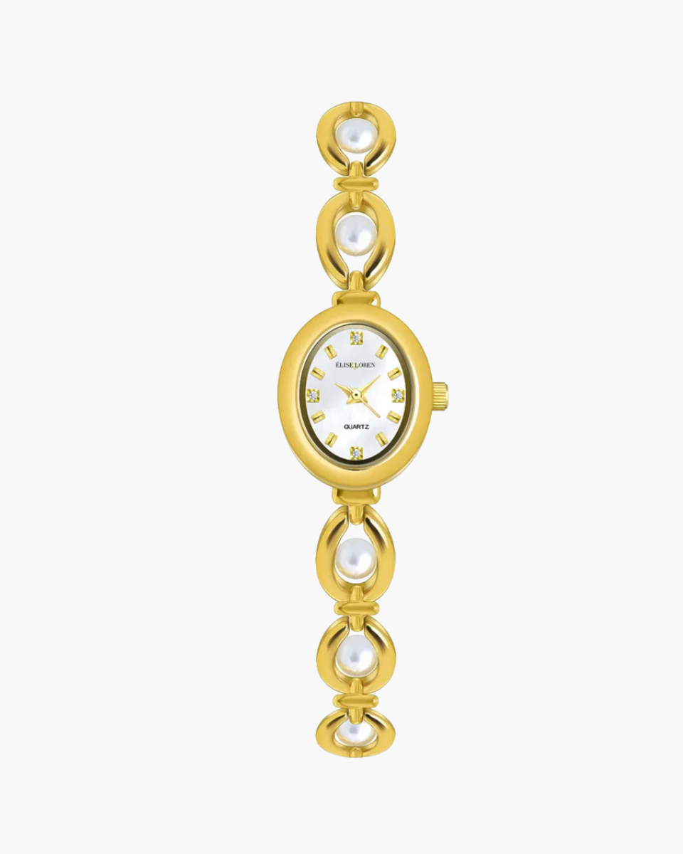 Elara Pearl – Timeless pearl elegance – Bracelet watch-10173356015943-Ivory Ombre