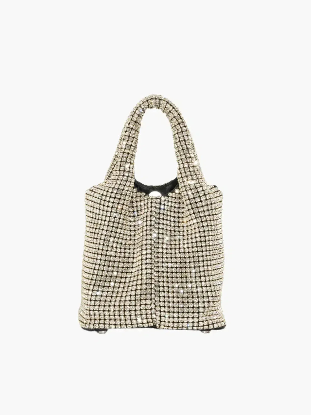 Eloise – Rhinestone embellishments – Mini bucket bag-10174665556295-Ivory Ombre