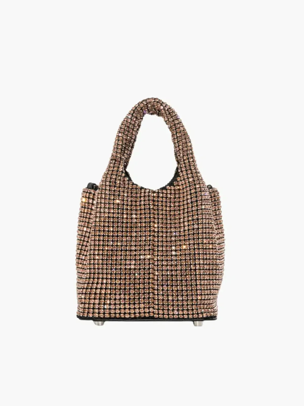 Eloise – Rhinestone embellishments – Mini bucket bag-10174665556295-Ivory Ombre