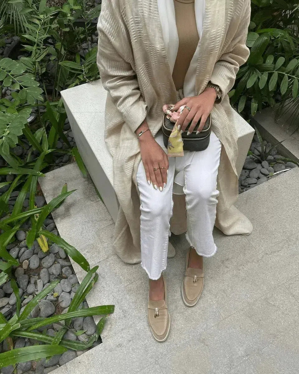 Firenze – Gold accents – Walking loafers-10174769529159-Ivory Ombre