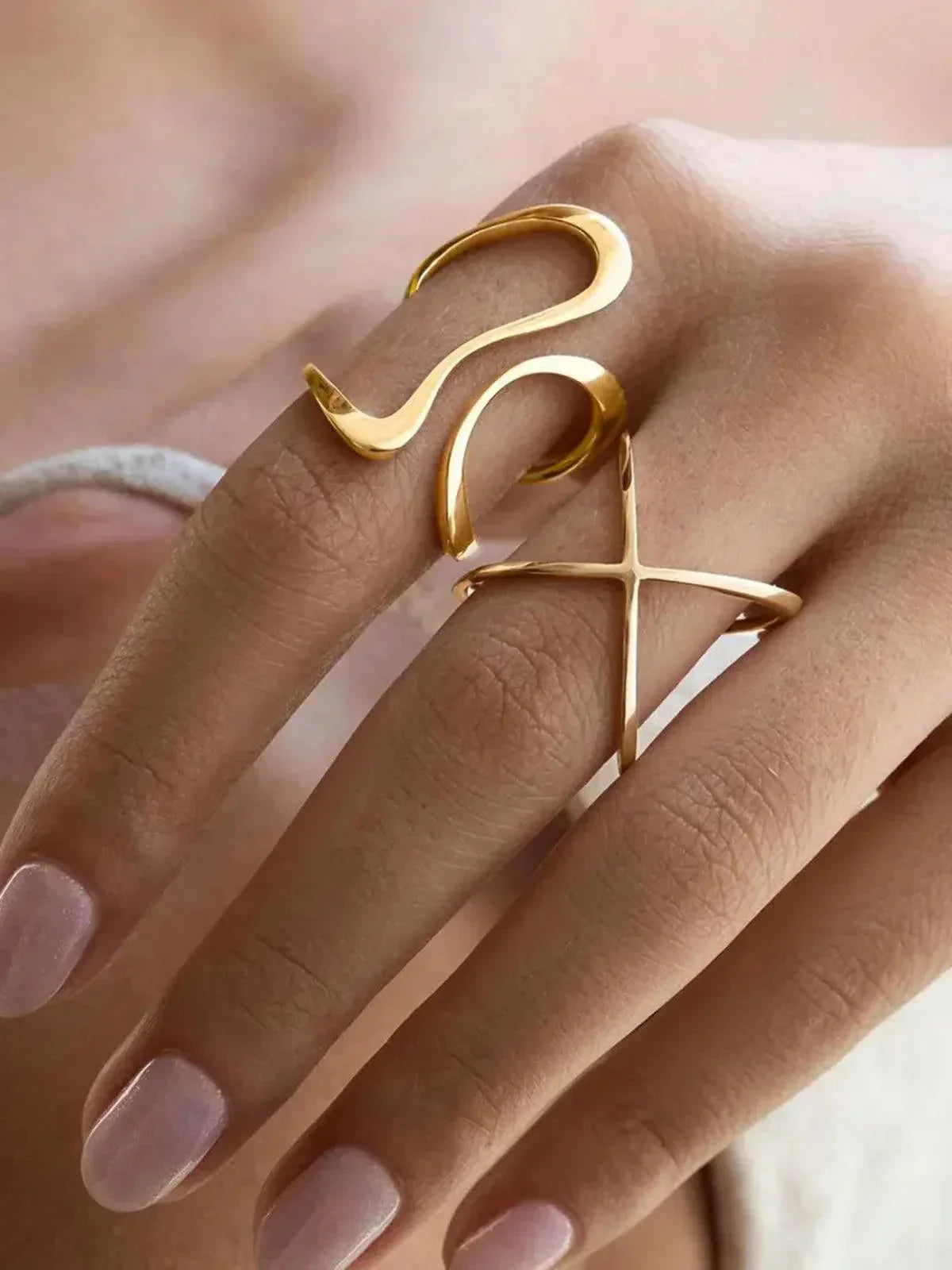 Florelle – Spiral design – Statement ring-10173353984327-Ivory Ombre