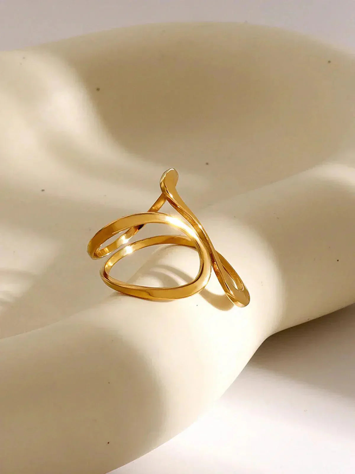 Florelle – Spiral design – Statement ring-10173353984327-Ivory Ombre