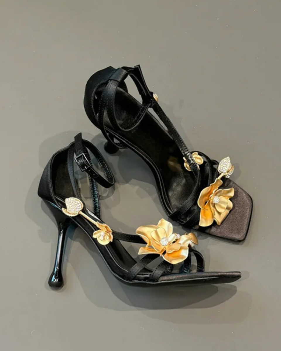 Gabby – T-strap design – Orchid-embellished stiletto heels-10174762910023-Ivory Ombre