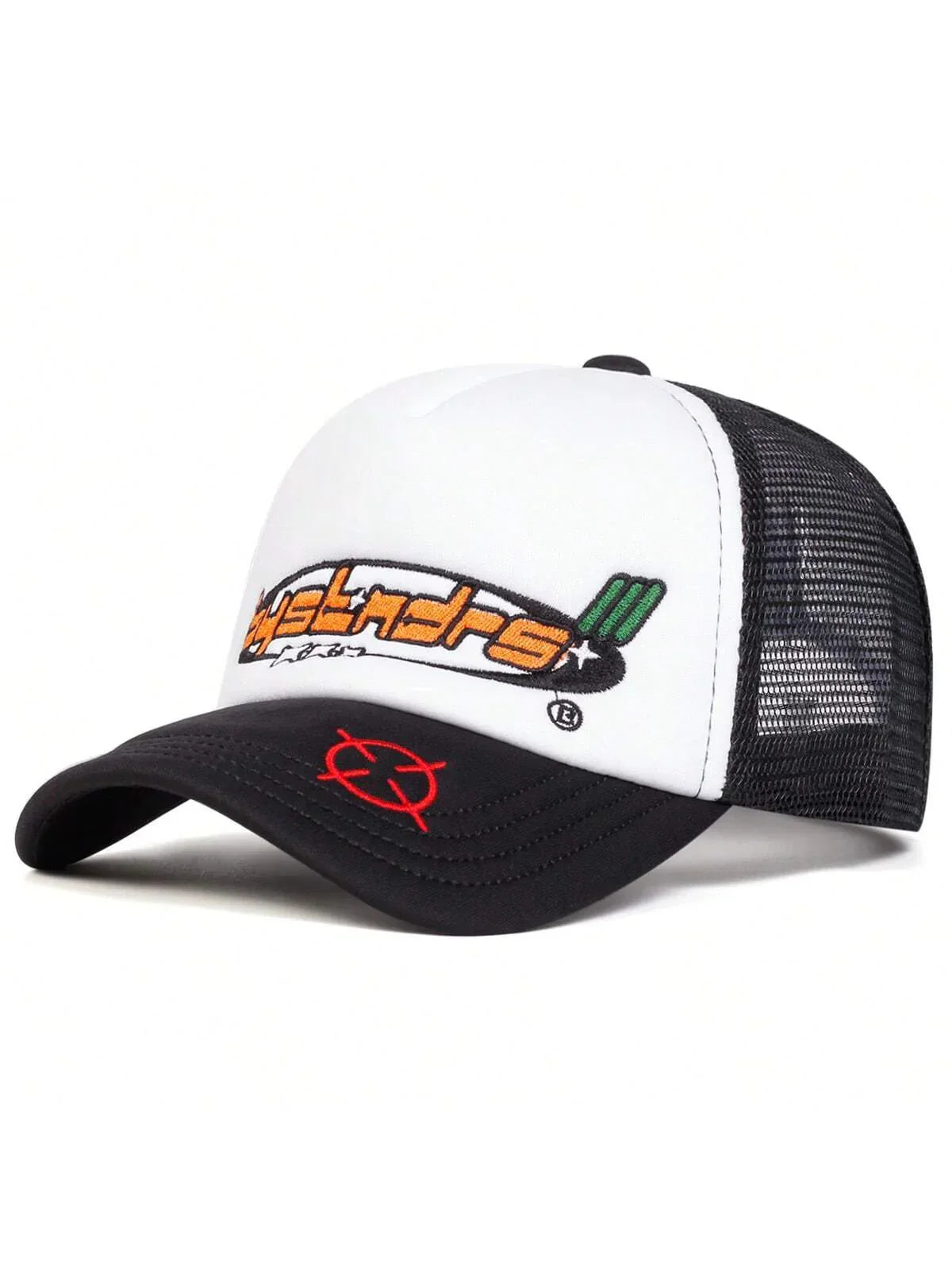 Hybrento – Retro tech – Mesh trucker cap-10174850335047-Ivory Ombre