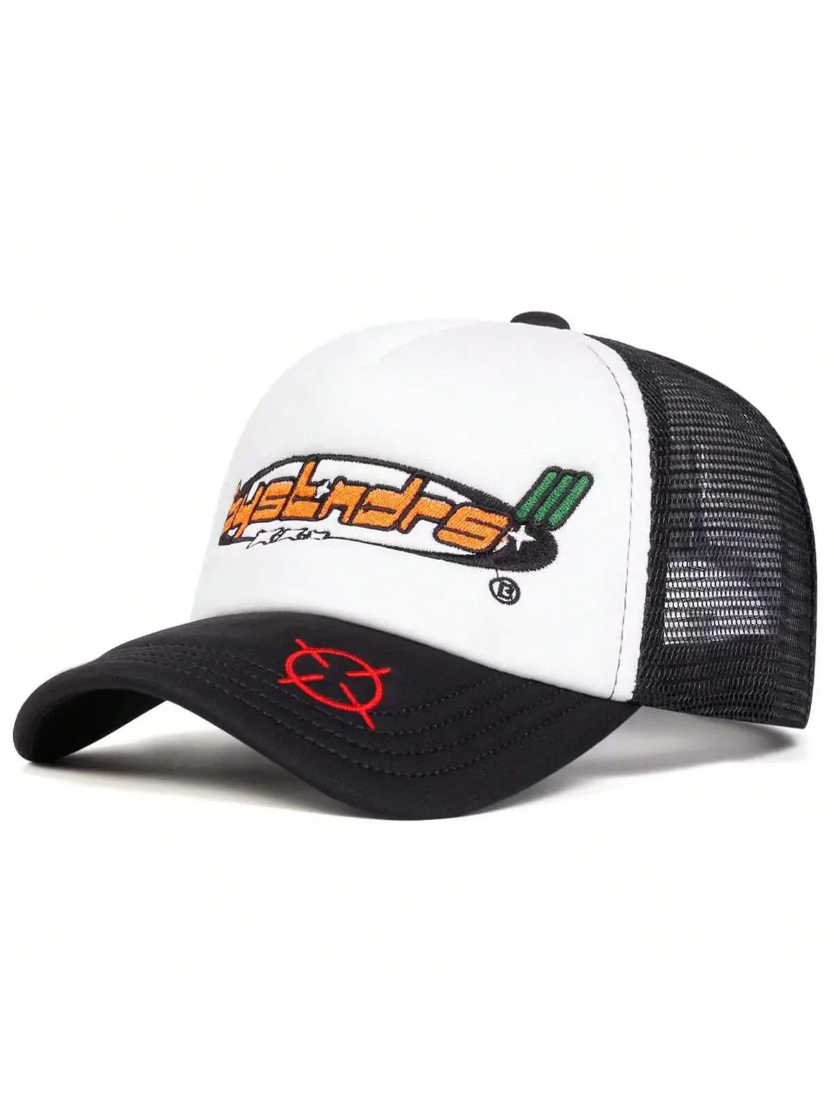 Hybrento – Retro tech – Mesh trucker cap-10174850335047-Ivory Ombre
