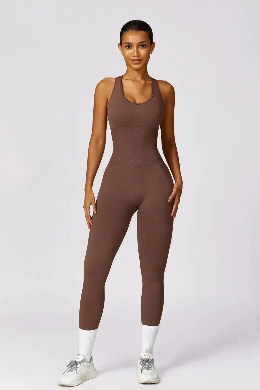 Imara – Built-in bra – All-day gym jumpsuit-10174779294023-Ivory Ombre