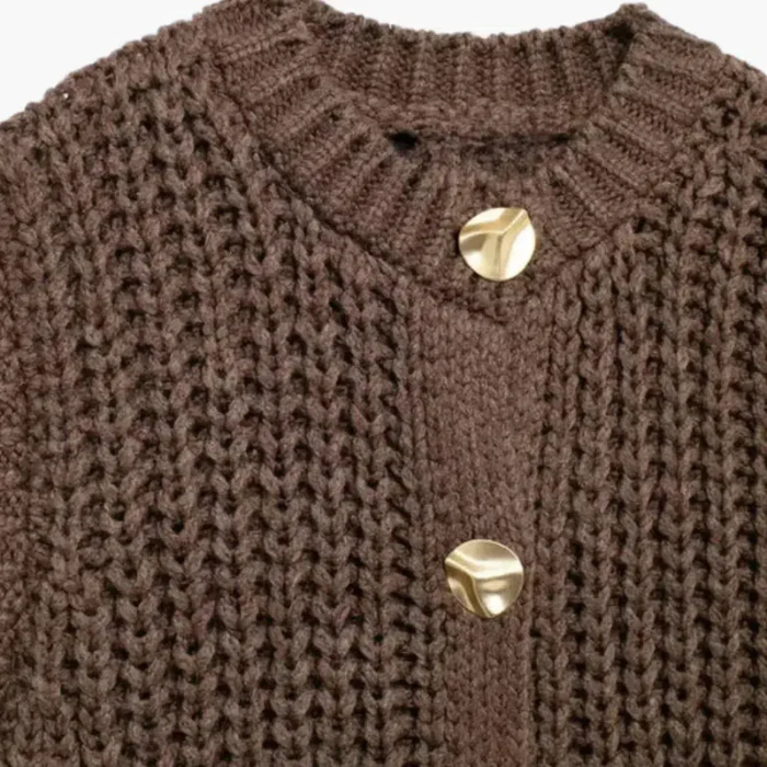 Leonelle – Button detailing – Sweater vest-10174842896711-Ivory Ombre