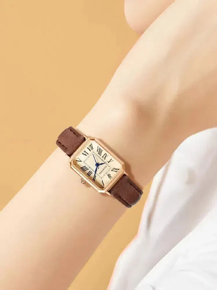 Liriel – Gold-toned details – Square watch-10173355688263-Ivory Ombre