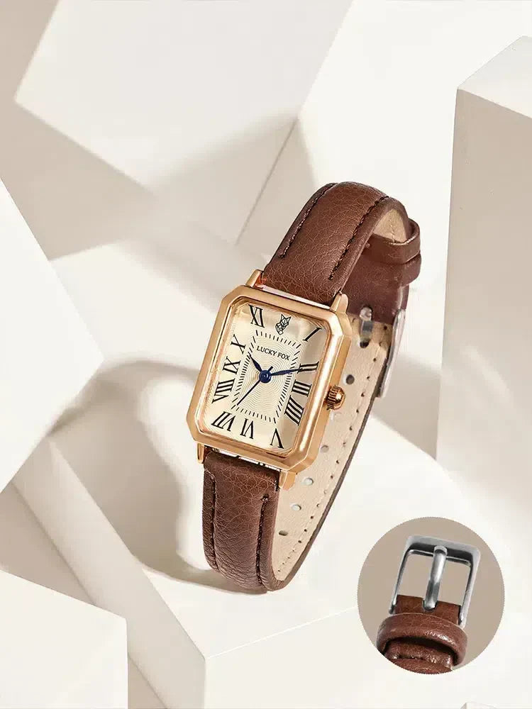 Liriel – Gold-toned details – Square watch-10173355688263-Ivory Ombre