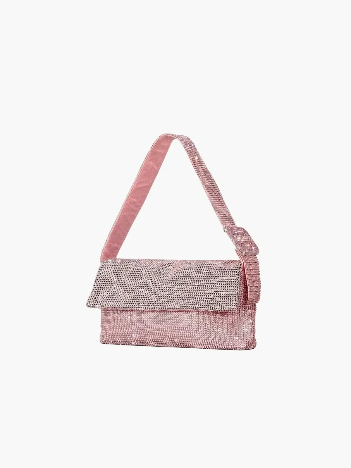 Livia – Fold-over flap – Crystal shoulder bag-10174660968775-Ivory Ombre