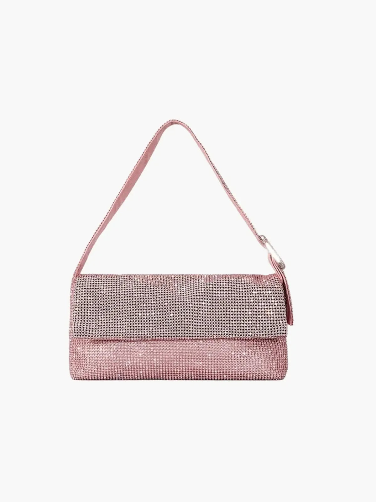 Livia – Fold-over flap – Crystal shoulder bag-10174660968775-Ivory Ombre
