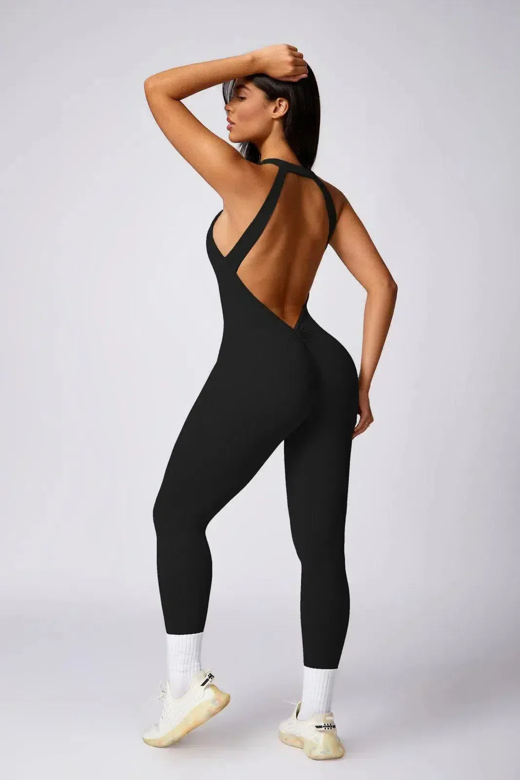 Lolanda – Open-back design – Relaxed fit jumpsuit-10174776770887-Ivory Ombre