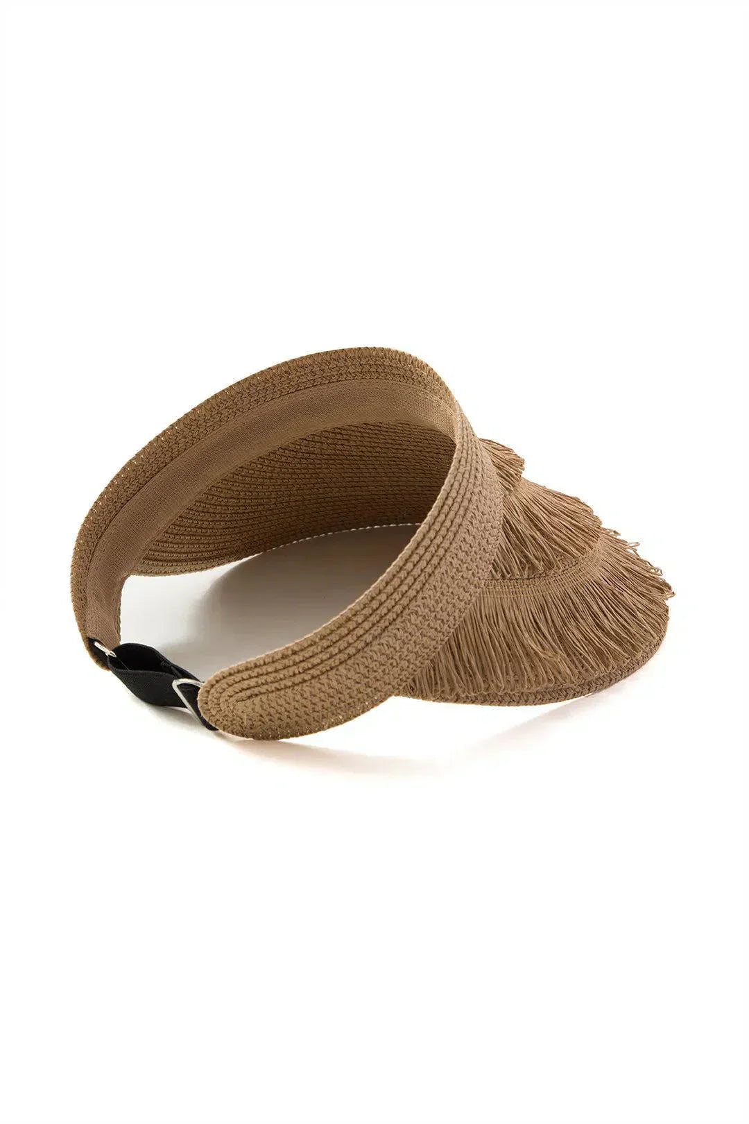Lorielle – Summer fringe – Wide-brim visor-10174659854663-Ivory Ombre