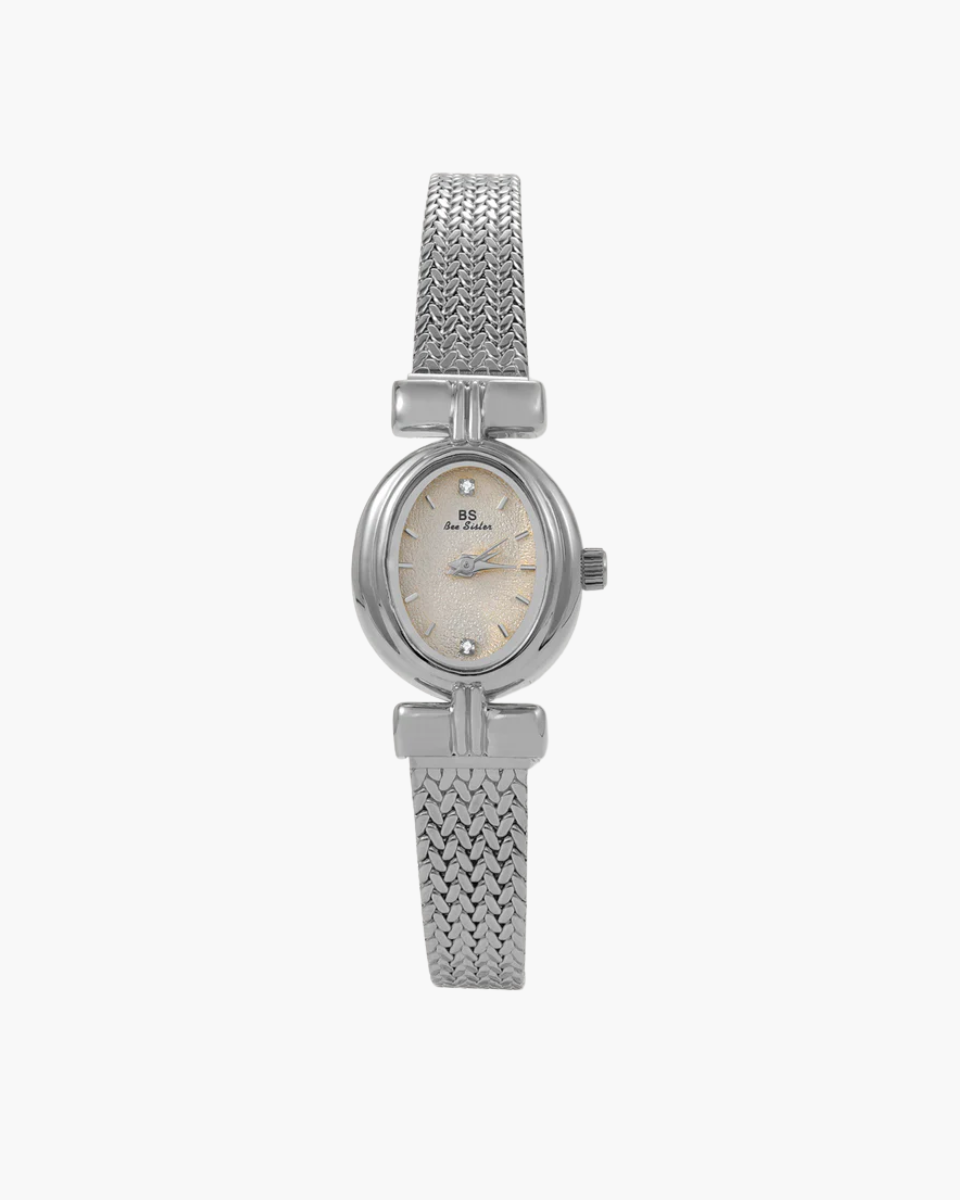 Lucienne – Woven design – Bracelet watch-10173355458887-Ivory Ombre