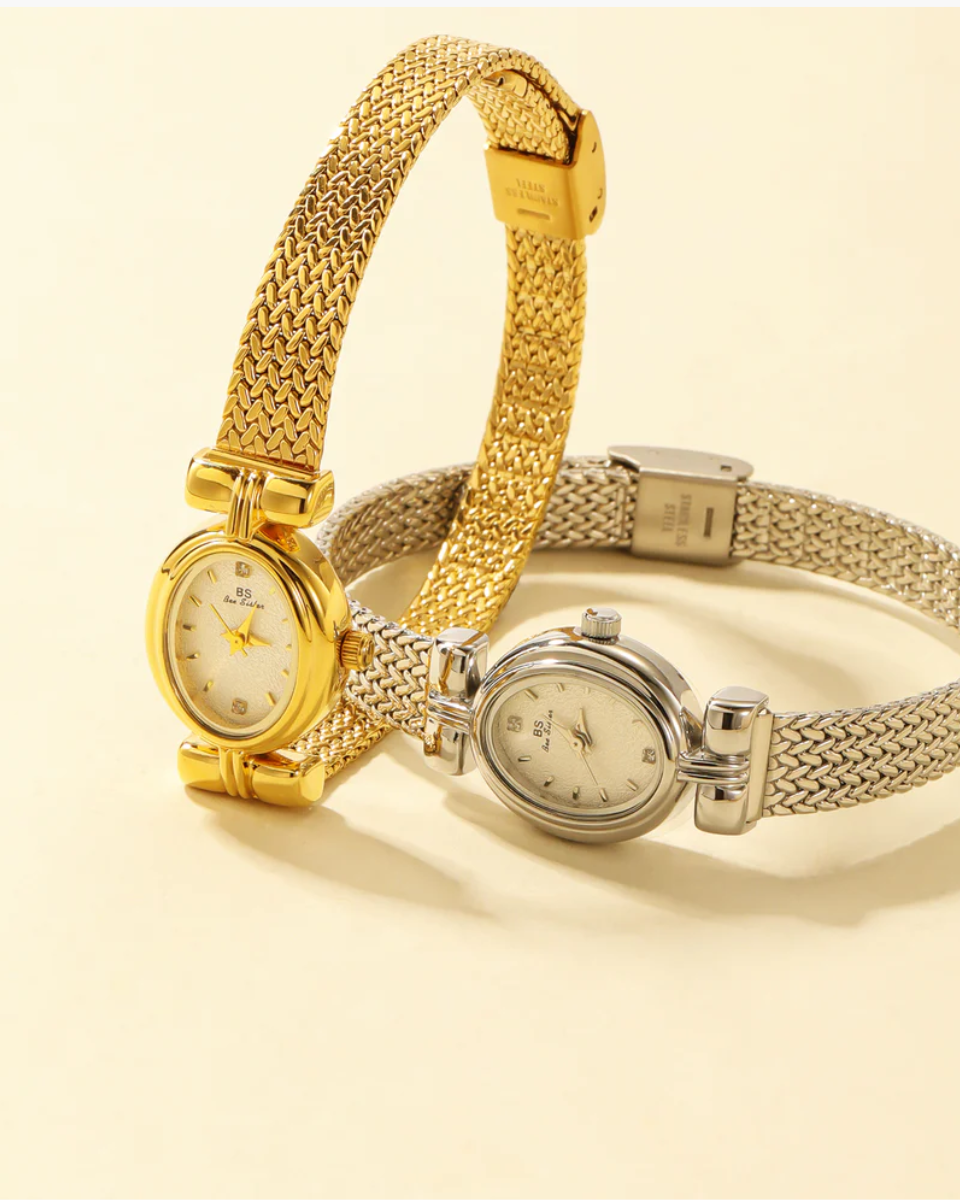 Lucienne – Woven design – Bracelet watch-10173355458887-Ivory Ombre