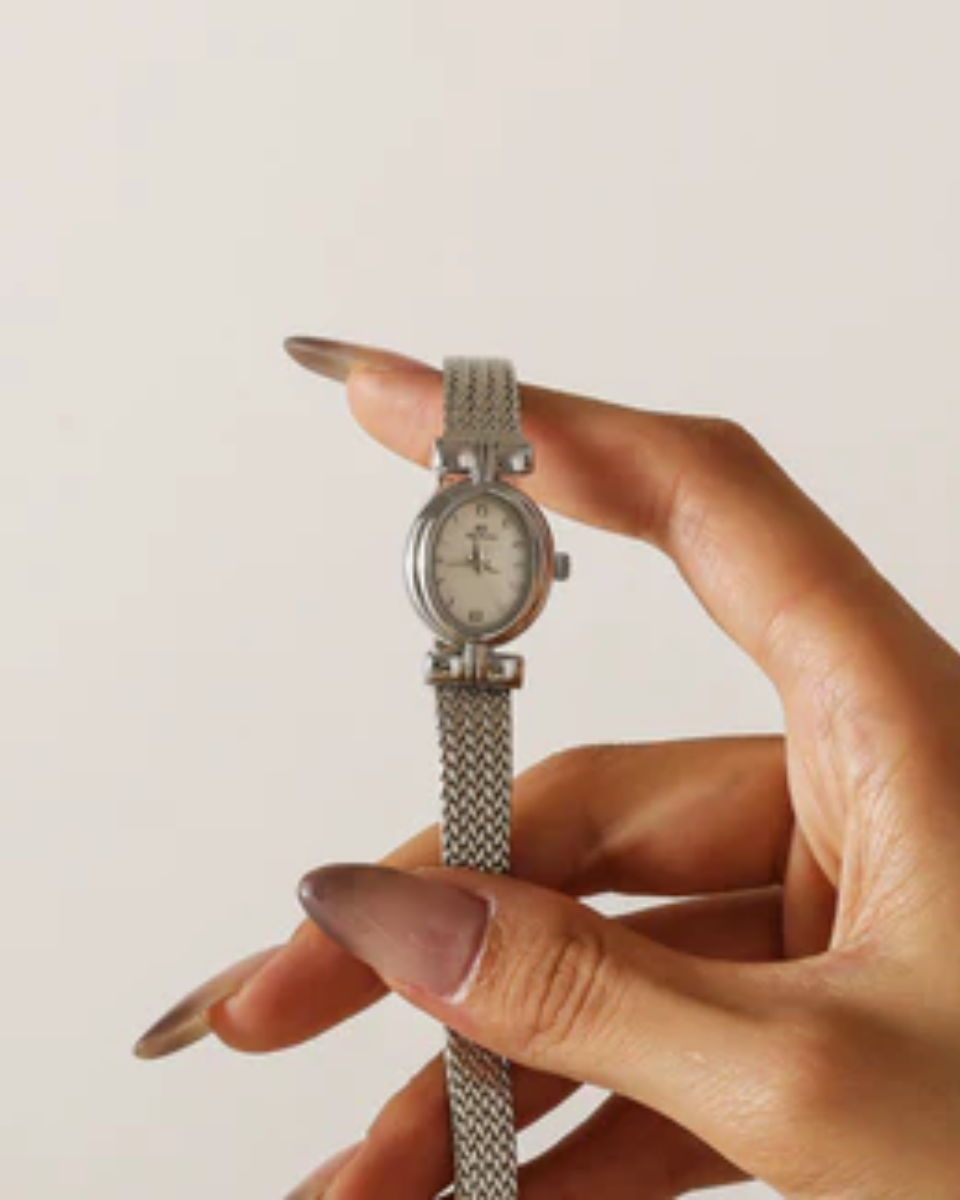Lucienne – Woven design – Bracelet watch-10173355458887-Ivory Ombre