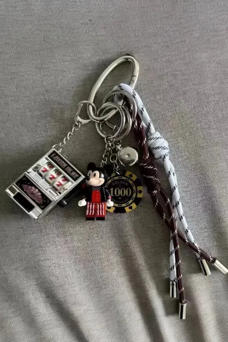 Lucky Slot – Playful design – Bag charm-10174674338119-Ivory Ombre