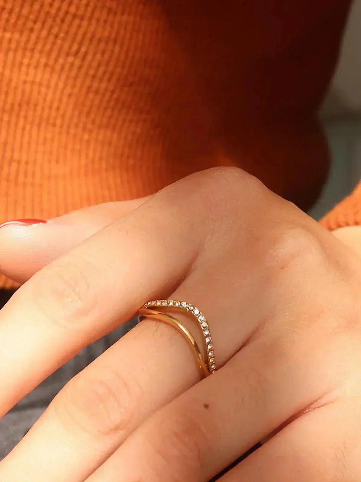 Lumarée – Wave pattern – Glitter ring-10173354049863-Ivory Ombre