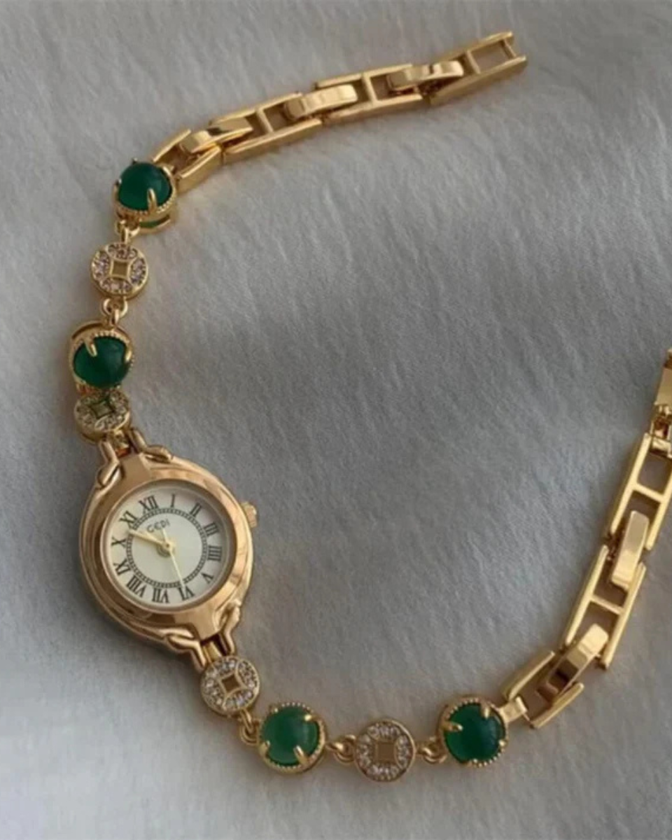 Lumière – Emerald dial – Bracelet watch-10173355950407-Ivory Ombre