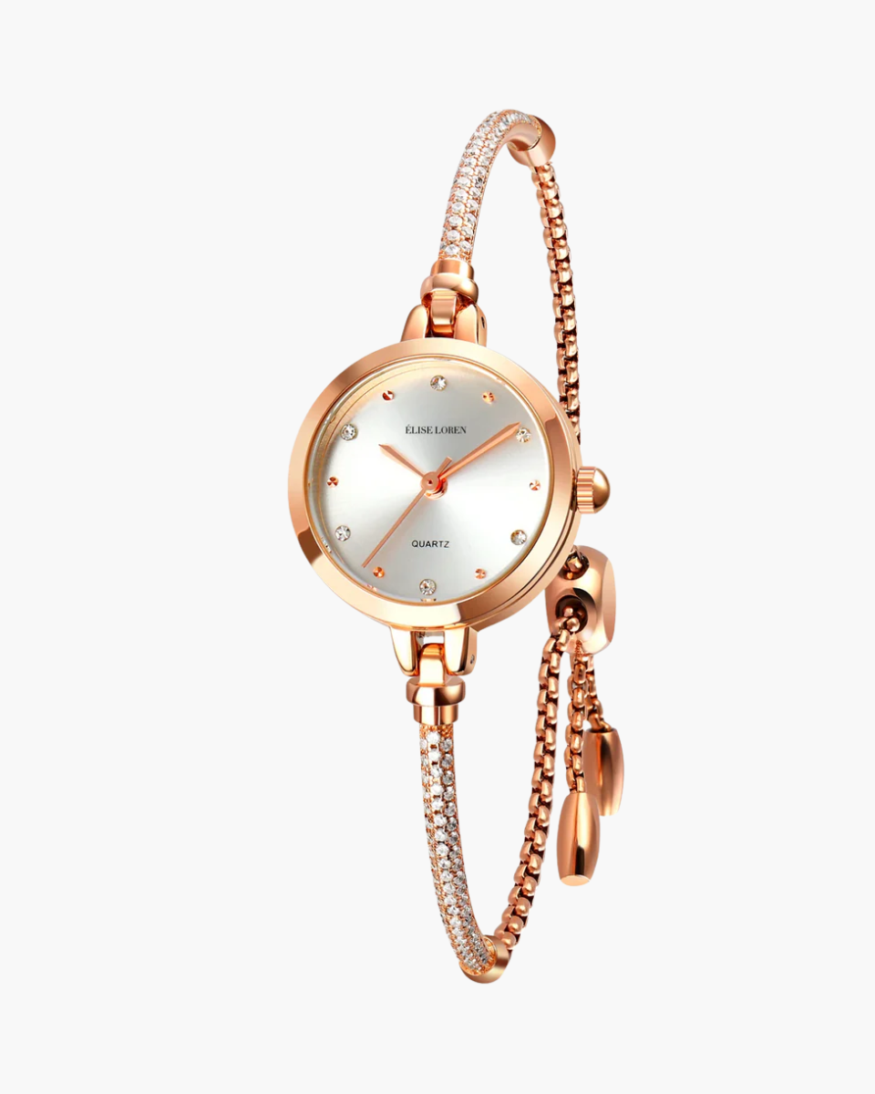 Luna Belle – Elegant bangle style – Bracelet watch-10173356736839-Ivory Ombre