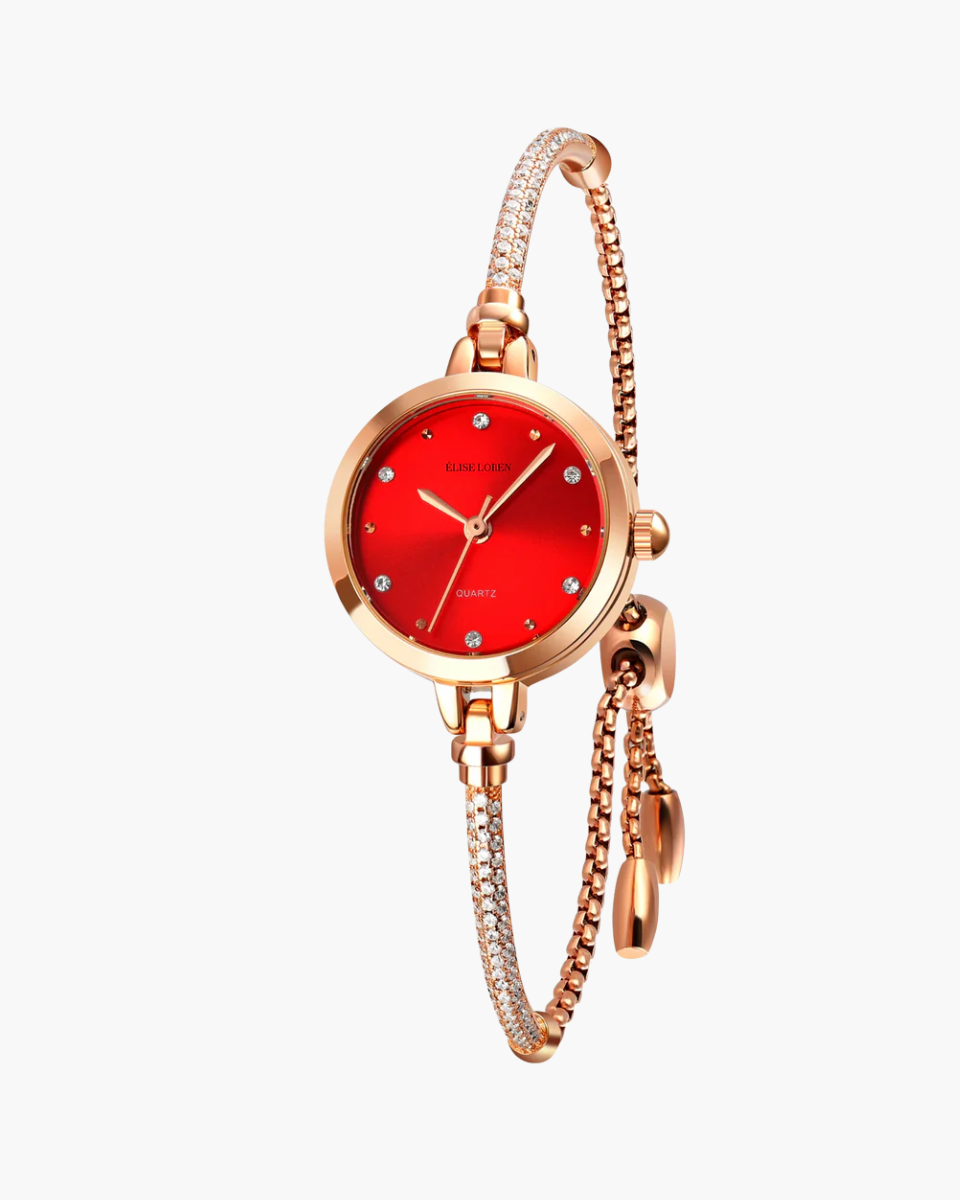 Luna Belle – Elegant bangle style – Bracelet watch-10173356736839-Ivory Ombre