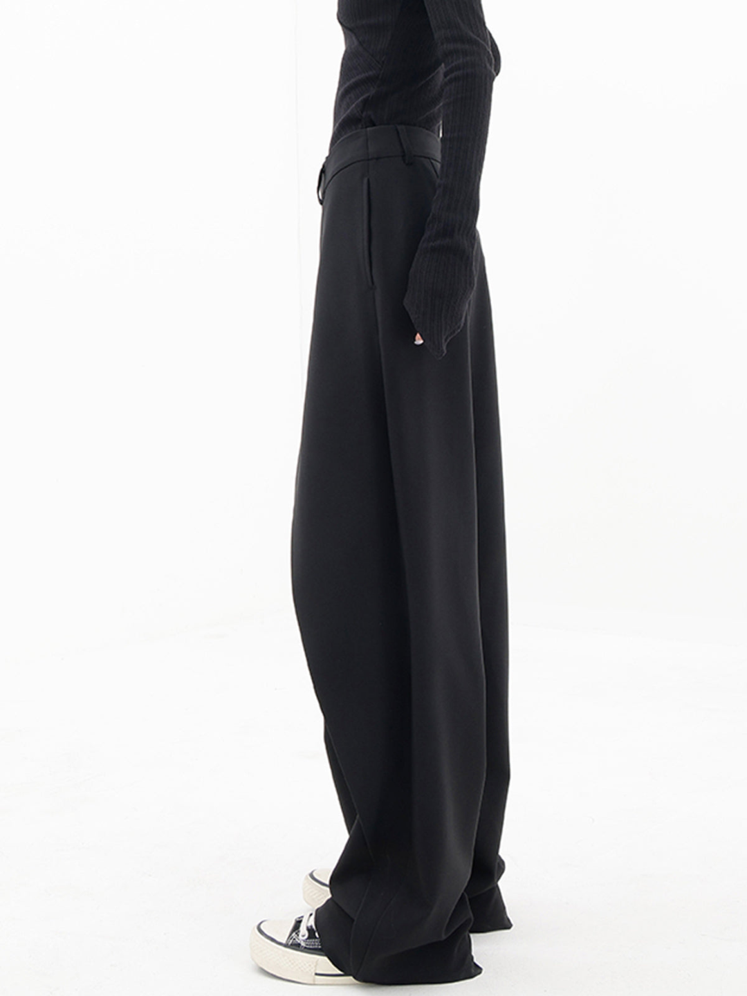 Lunafina – Asymmetric overlay – Wide-leg trousers-10174843060551-Ivory Ombre