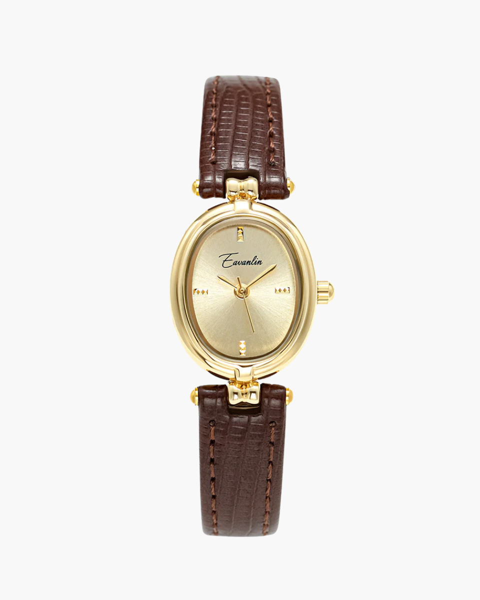 Lunetta – Gold-toned details – Vintage watch-10173355655495-Ivory Ombre