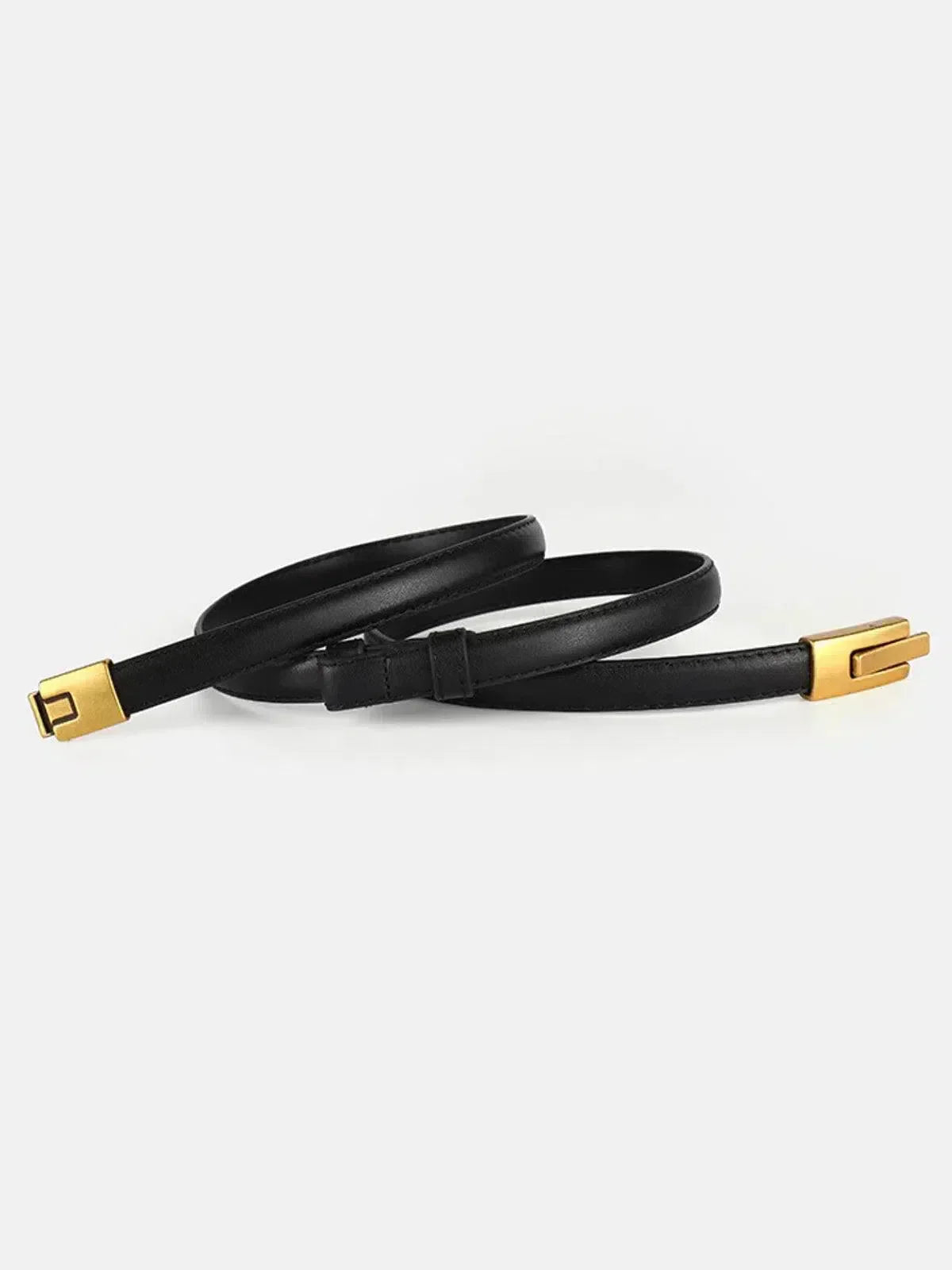 Lyra – Sleek durable finish – Faux leather belt-10174652547399-Ivory Ombre