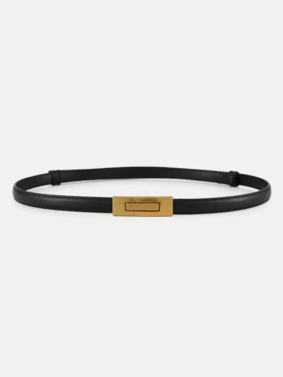 Lyra – Sleek durable finish – Faux leather belt-10174652547399-Ivory Ombre