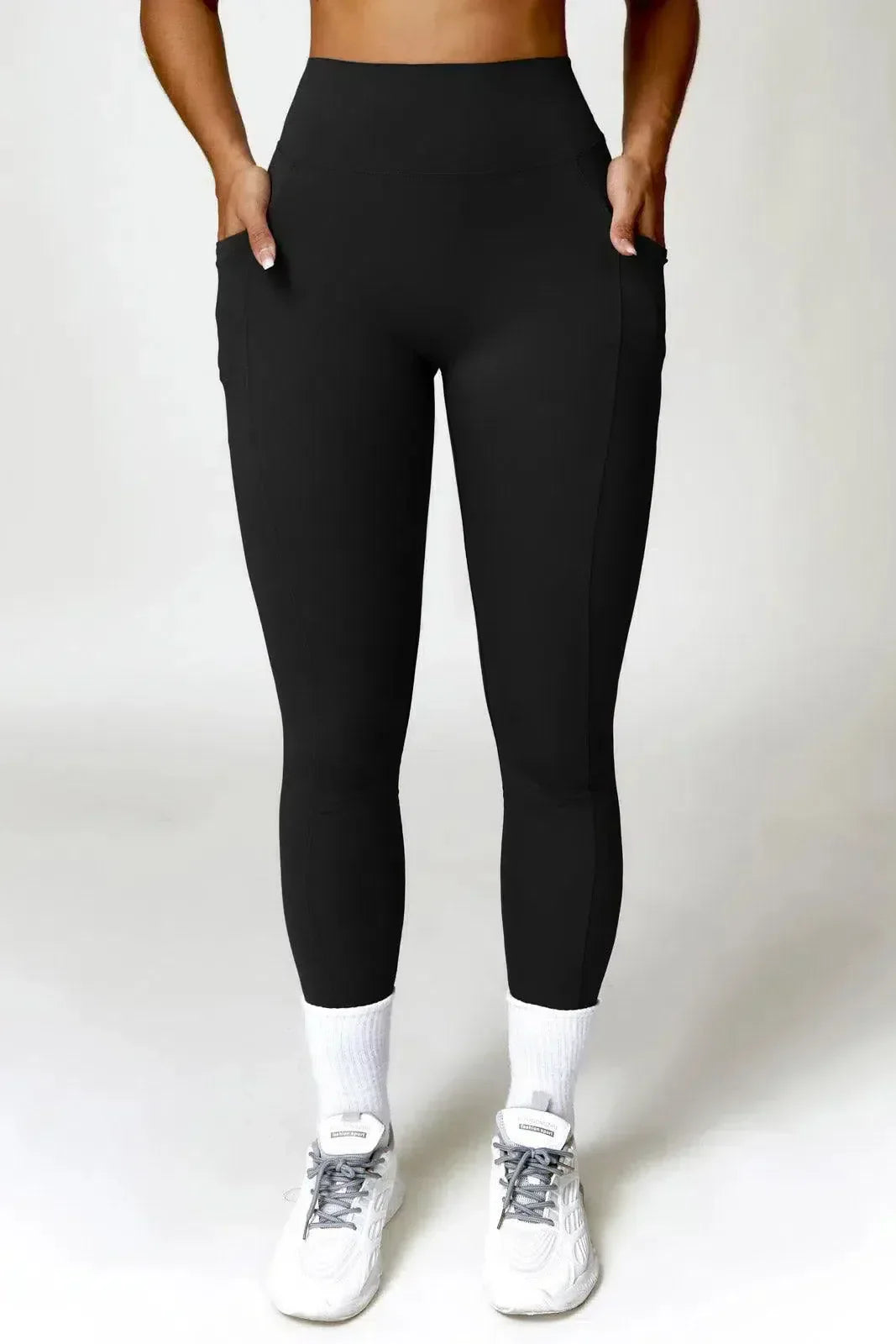 Lyselle – Side pocket – High-waisted leggings-10174781718855-Ivory Ombre