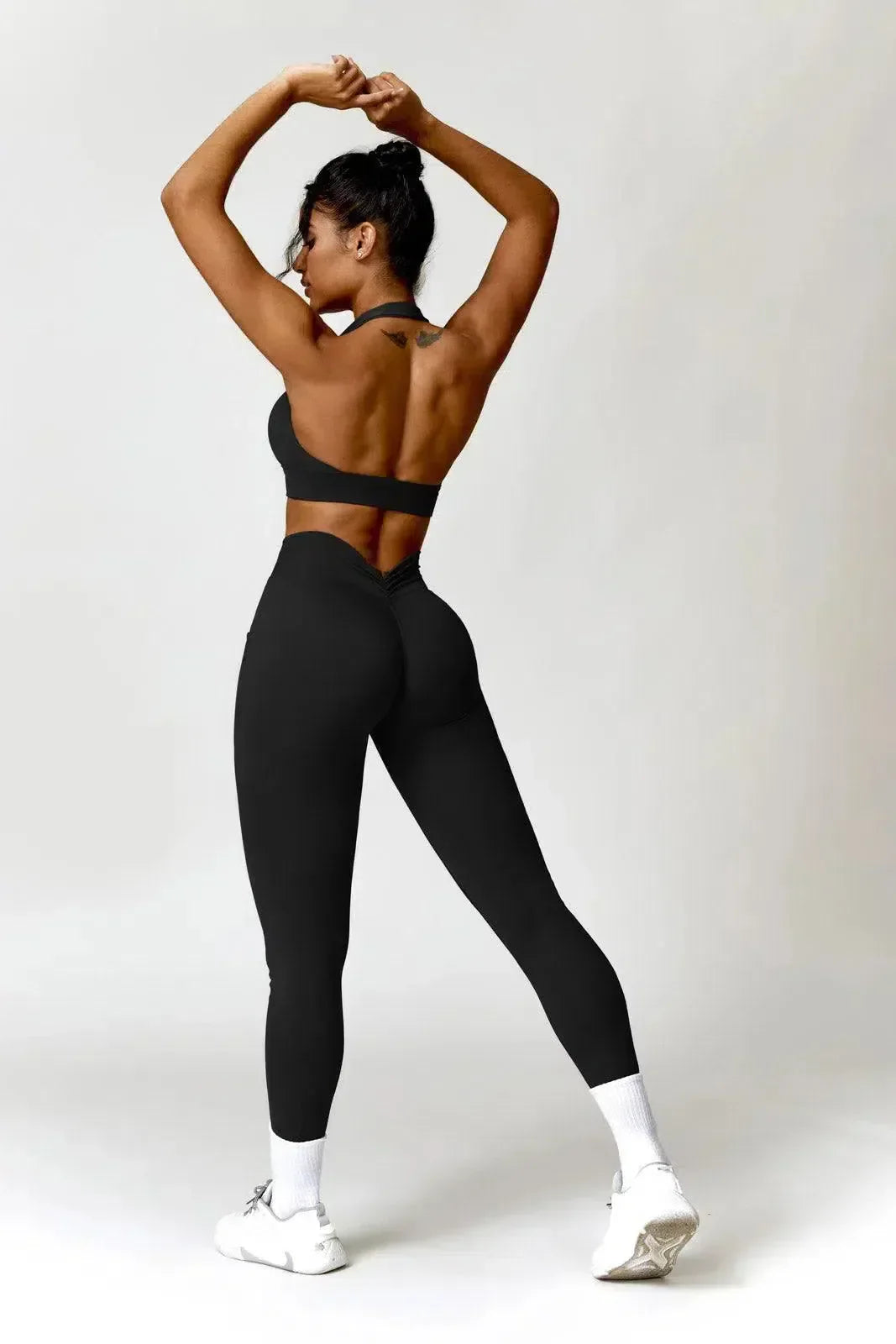 Lyselle – Side pocket – High-waisted leggings-10174781718855-Ivory Ombre