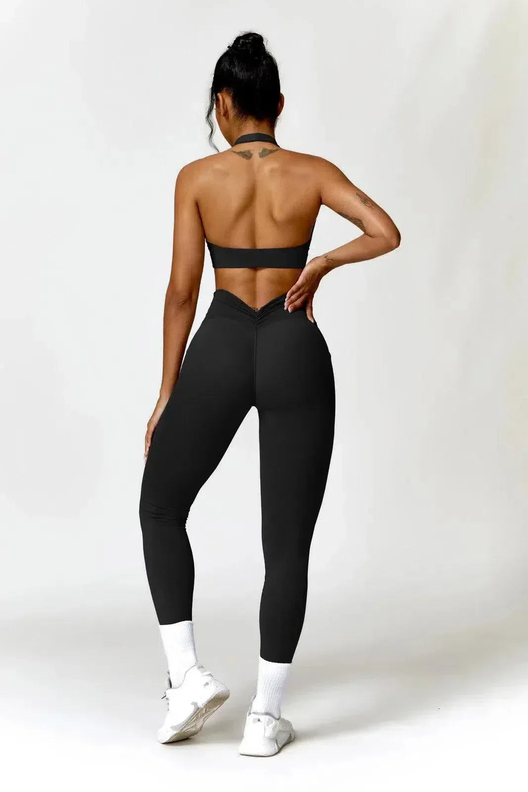 Lyselle – Side pocket – High-waisted leggings-10174781718855-Ivory Ombre