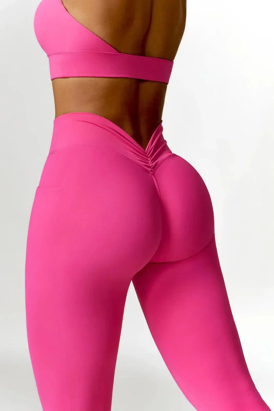 Lyselle – Side pocket – High-waisted leggings-10174781718855-Ivory Ombre