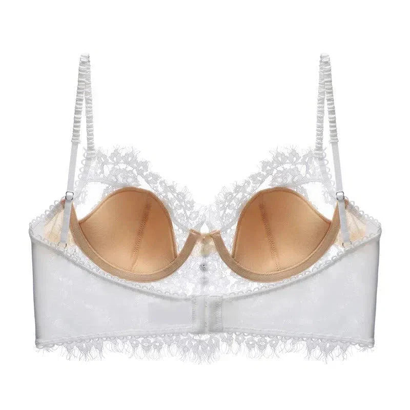 Lysianne – Eyelash lace – Corset top-10174862295367-Ivory Ombre