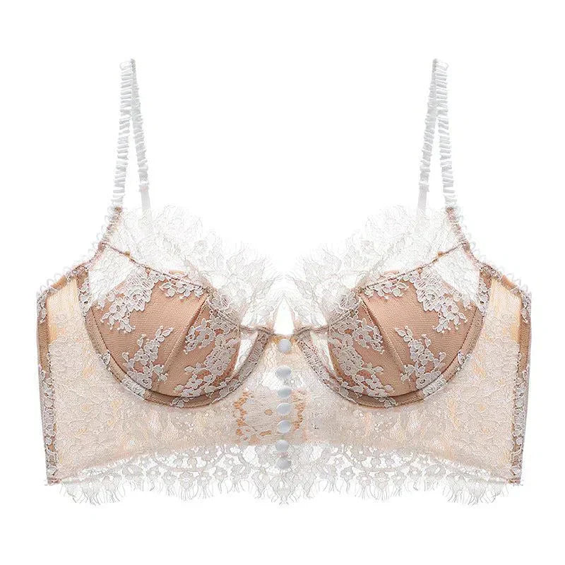 Lysianne – Eyelash lace – Corset top-10174862295367-Ivory Ombre