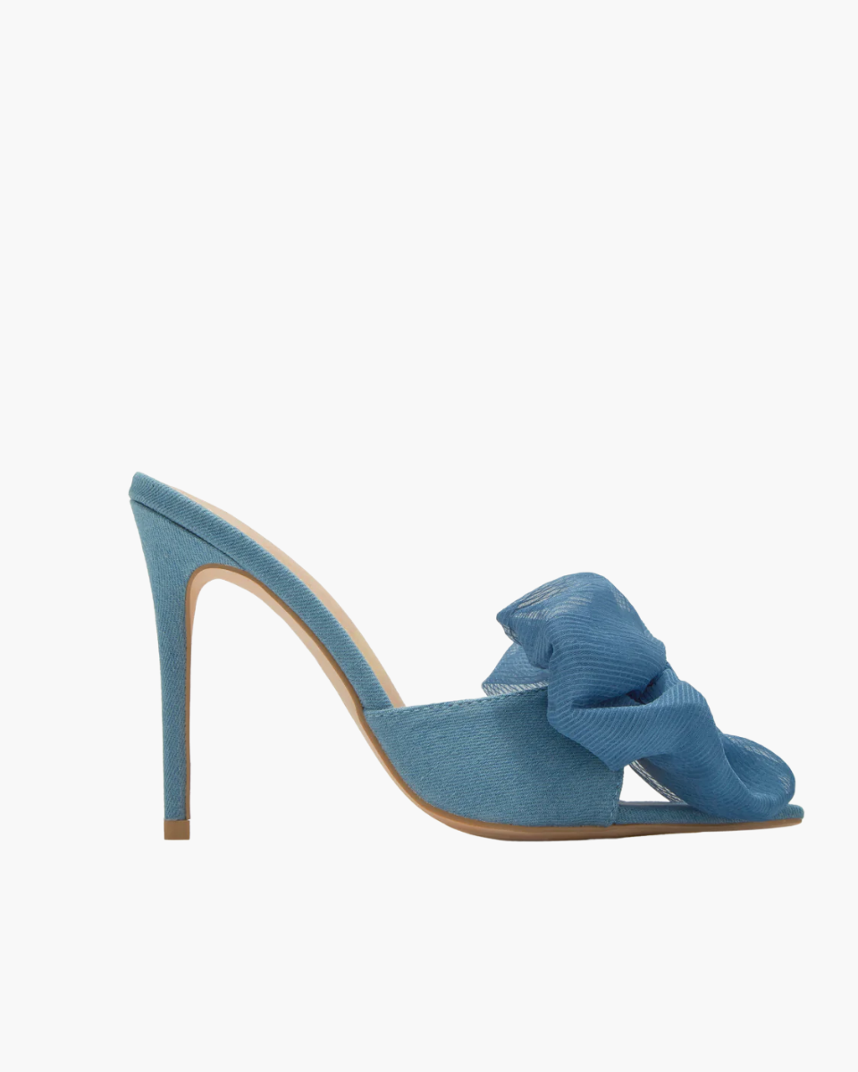 Melodia – Slip-on design – Oversized bow mule heels-10174764613959-Ivory Ombre
