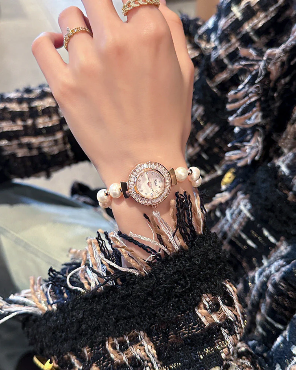 Minette – Pearl-accented bracelet – Vintage watch-10173356540231-Ivory Ombre