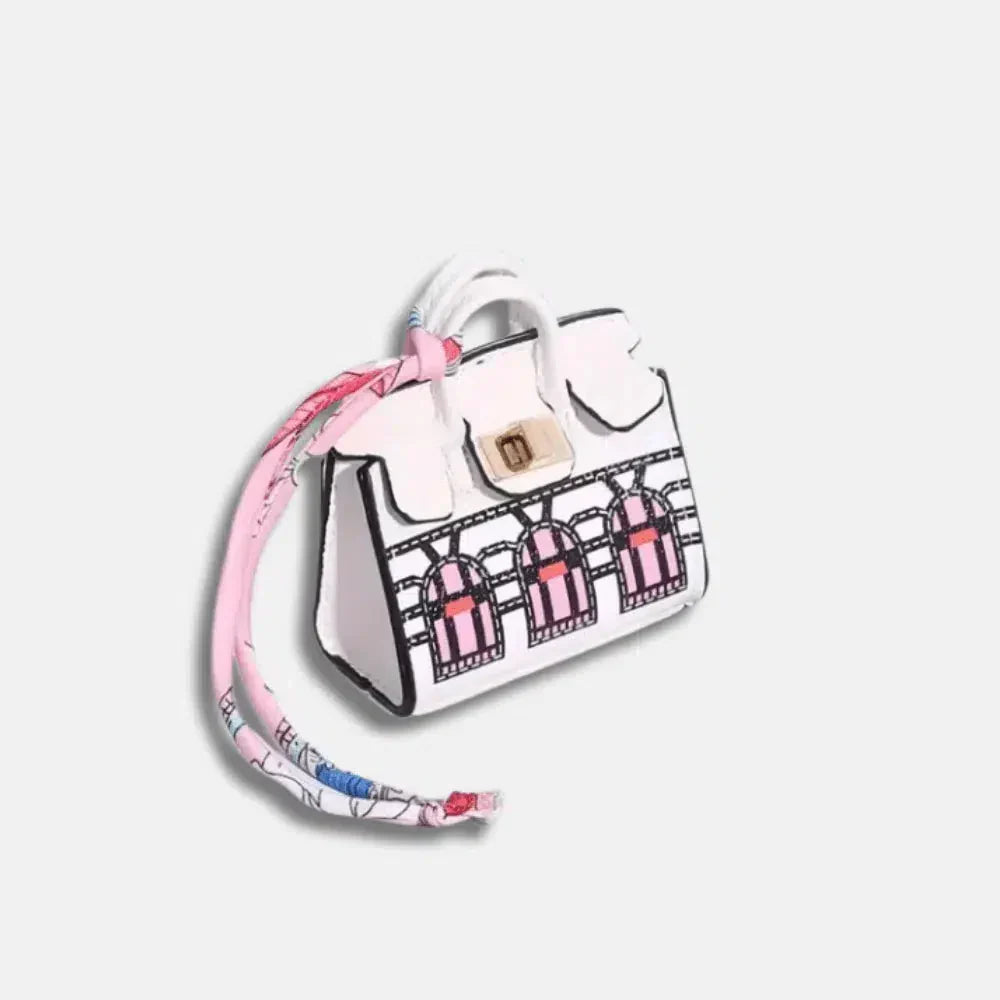 Mini – Sleek minimalist design – Bag charm-10174668210503-Ivory Ombre