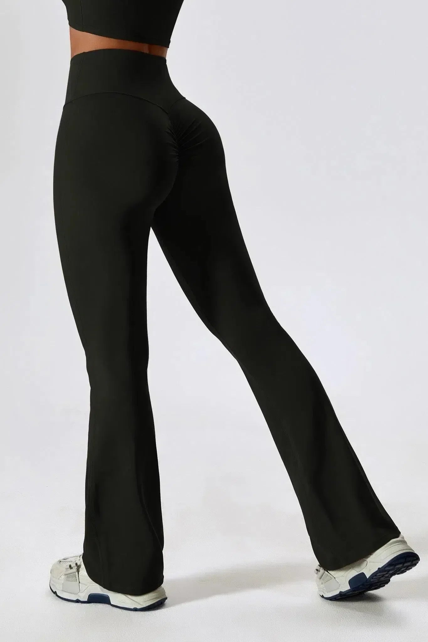 Nicolina – Square neckline – Top & flared leggings set-10174790500679-Ivory Ombre