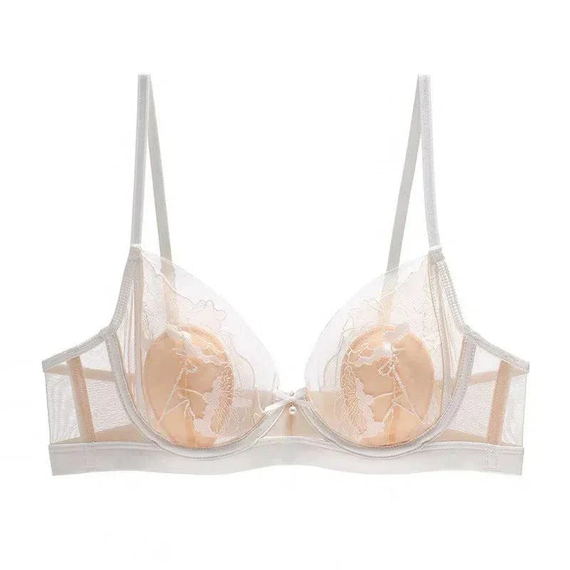 Nivara – Mesh floral – Lingerie set-10174860919111-Ivory Ombre
